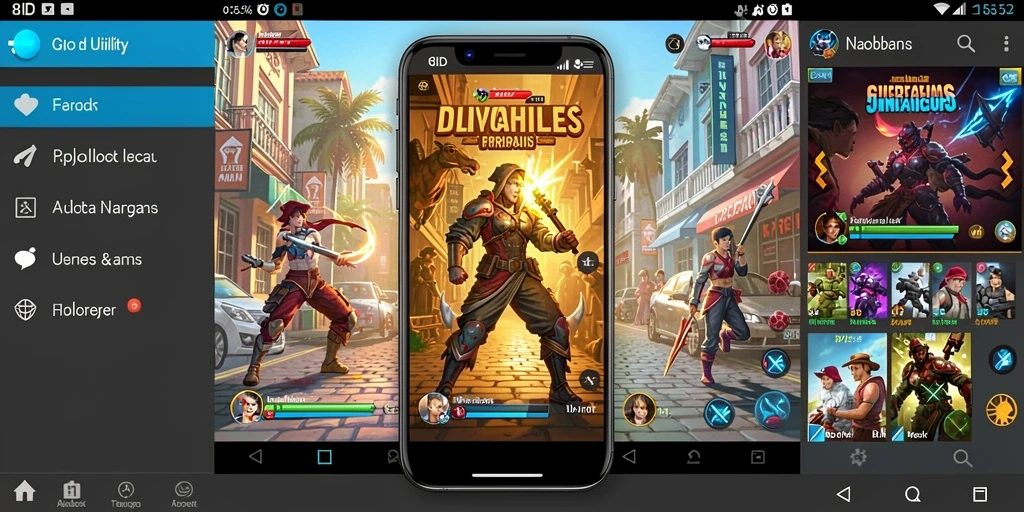 Screenshot aplikasi 8ID yang menampilkan antarmuka utama dan fitur utama.