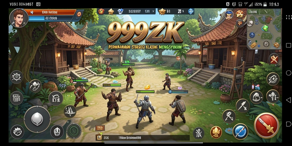 Gameplay mendebarkan dalam dunia strategi 999ZK.
