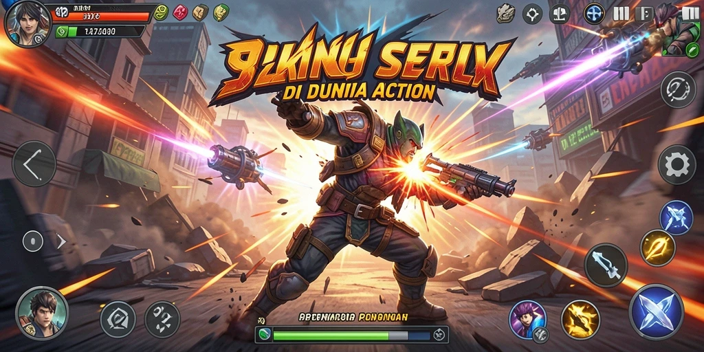 Screenshot menampilkan pemain dalam aksi pertarungan sengit di 9ZK.