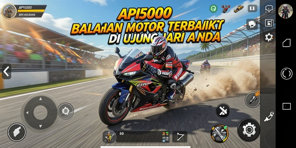Tampilan gameplay API5000 yang penuh aksi dan kecepatan.