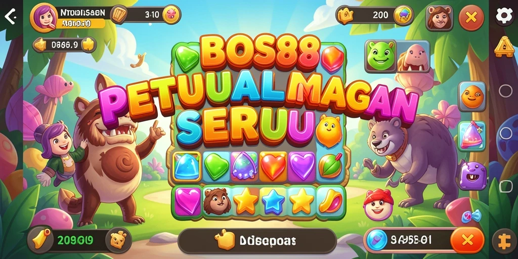 Gameplay seru BOS88 dengan tantangan Match-3 yang menarik.