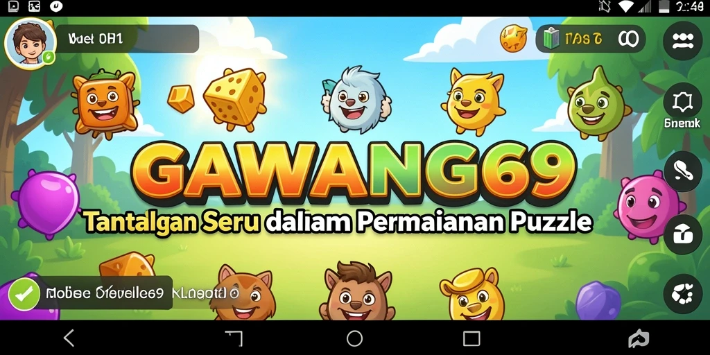 Tampilan gameplay GAWANG69 dalam menyelesaikan puzzle menarik.