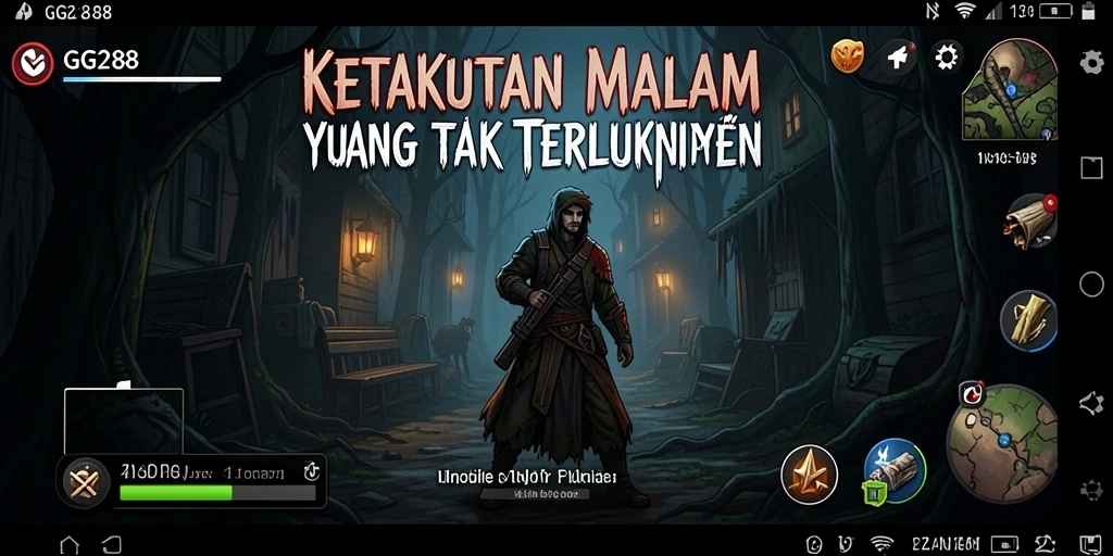 Screenshot gameplay menampilkan suasana mencekam dari GG288.