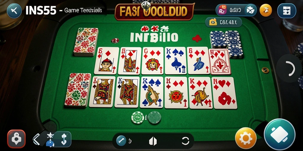 Tampilan gameplay Domino yang mendebarkan dan seru.