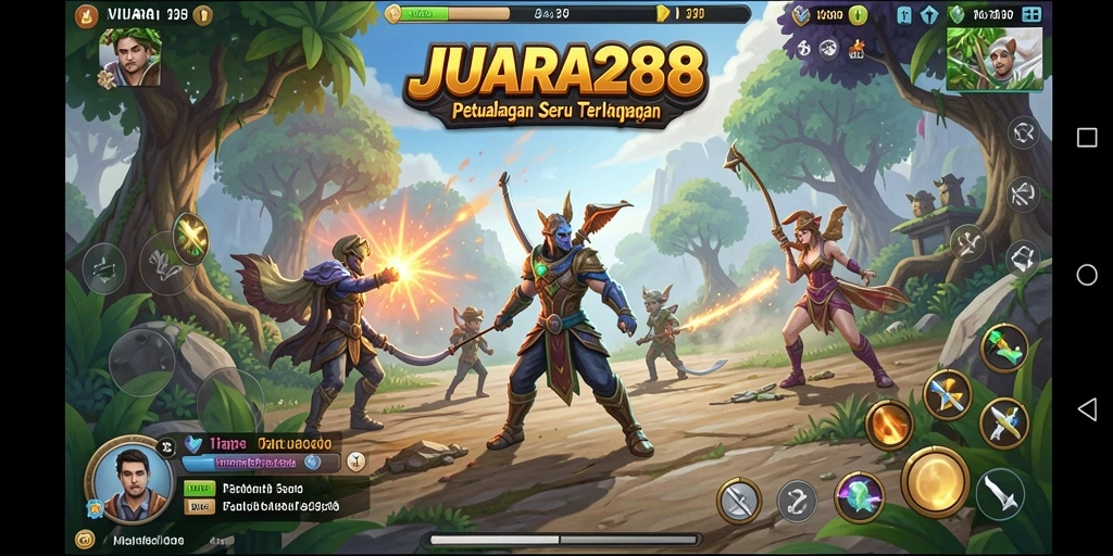 Tampilan gameplay seru dalam petualangan JUARA288.