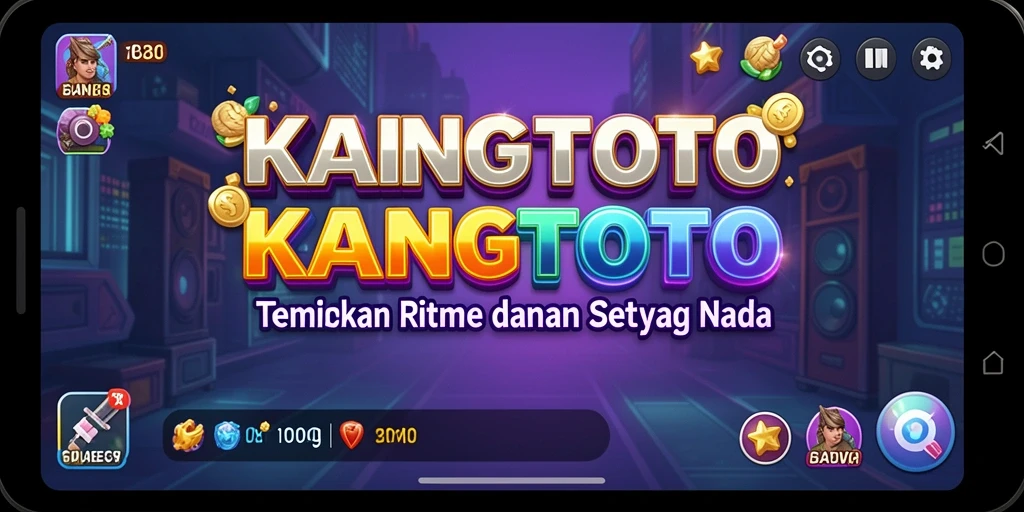 Tampilan gameplay KANGTOTO yang menarik dengan berbagai fitur musik.