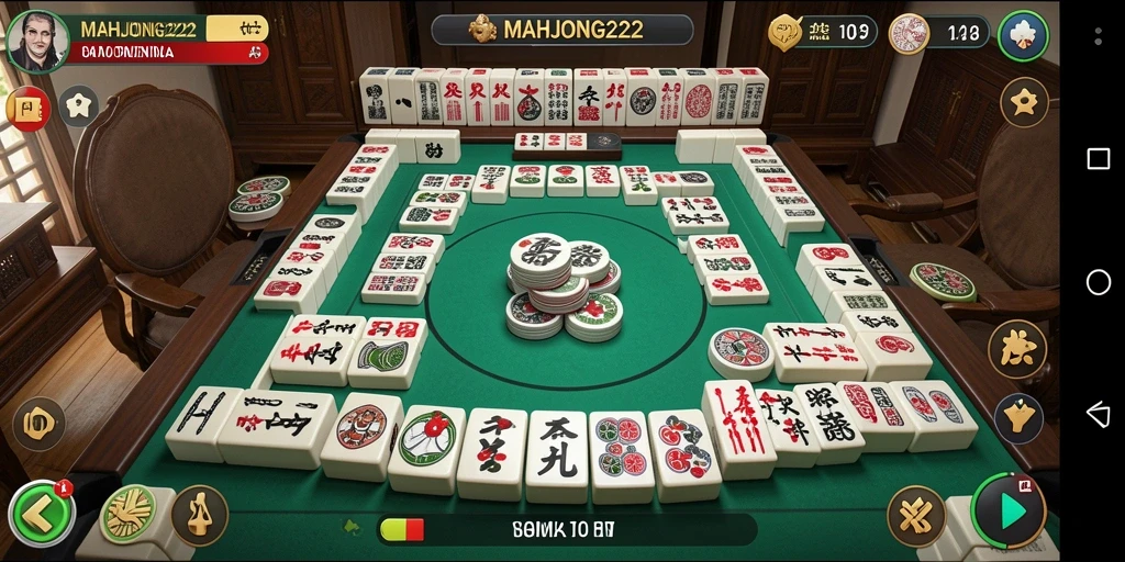 Tampilan gameplay seru dari MAHJONG222 yang memukau.