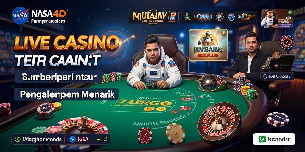 Tampilan gameplay Live Casino yang seru dan interaktif di NASA4D.