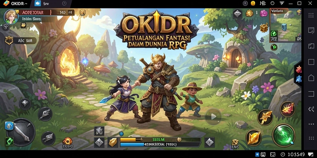 Screenshot gameplay OKIDR yang menampilkan aksi seru dalam RPG.