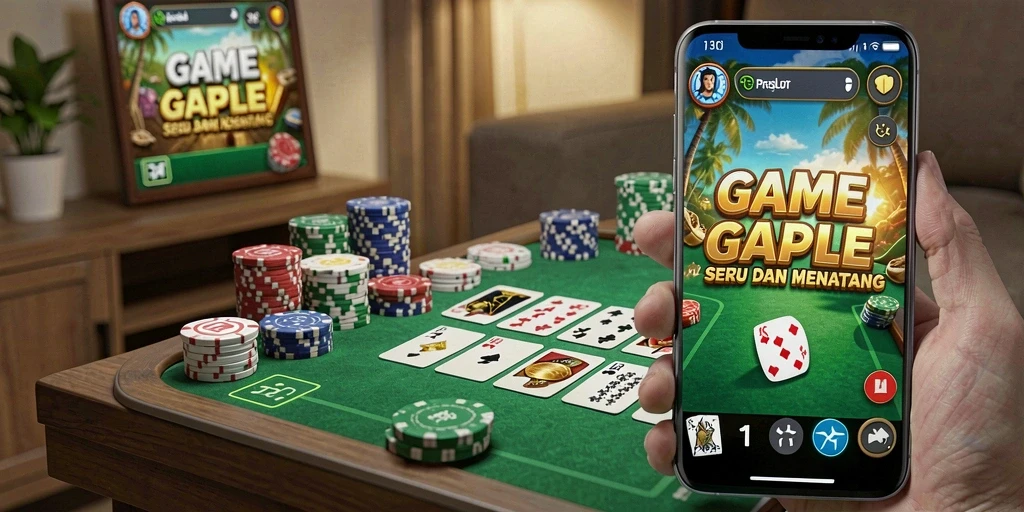 Tampilan gameplay Gaple yang seru dan menarik di PROSLOT.