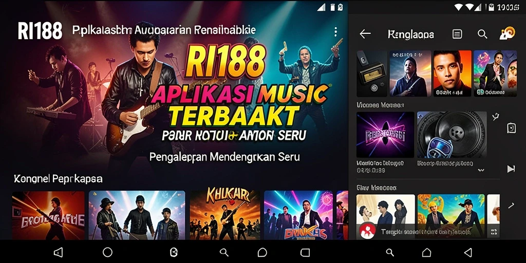 Tampilan gameplay <strong>RI188</strong> dengan menu musik yang menarik.