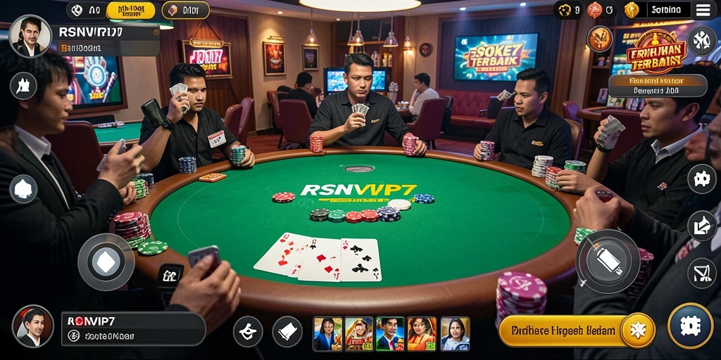 Tangkapan layar RSNVIP7 menampilkan pengalaman bermain Poker yang menarik.