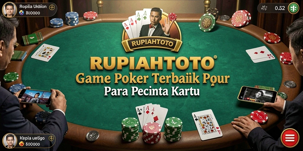 Tampilan gameplay poker yang menegangkan di RUPIAHTOTO.
