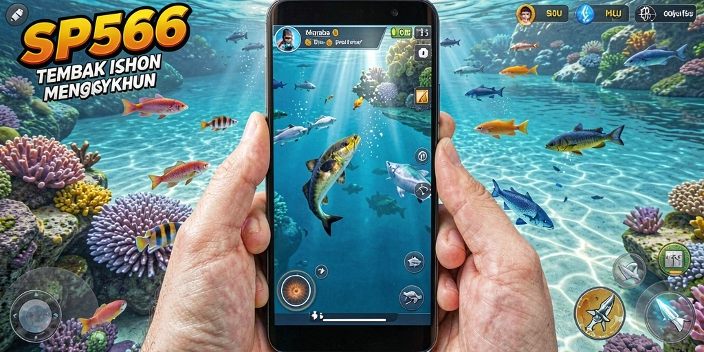 Tampilan menarik dari gameplay Tembak Ikan SP666.