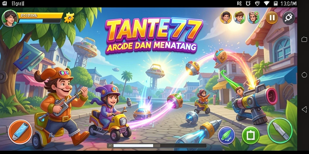 Tampilan gameplay seru dari TANTE777 yang menantang.