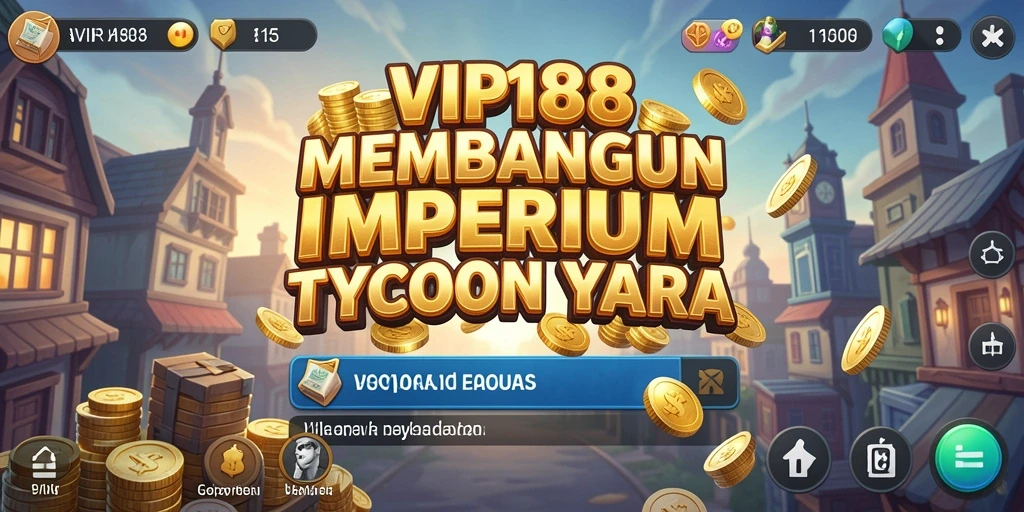 Screenshot gameplay yang menunjukkan pengelolaan bisnis Tycoon.
