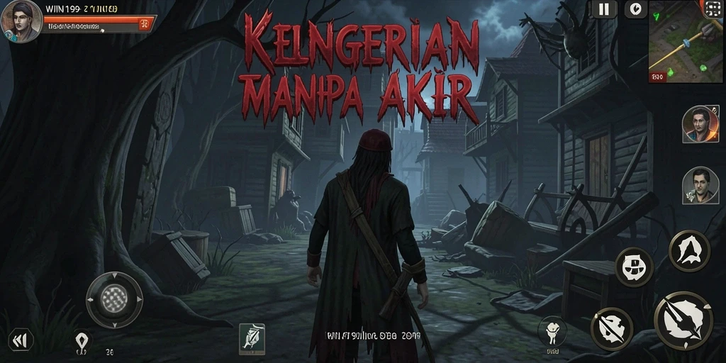 Screenshot menampilkan gameplay menyeramkan dari WIN199 yang mendebarkan.